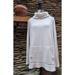 XXL Loft Cream Cowl Neck Sweater